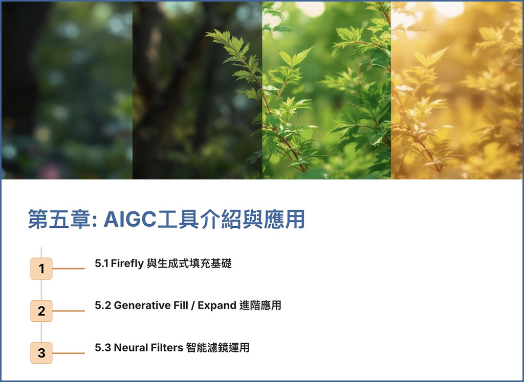 Photoshop with aigc aipsart 線上課程